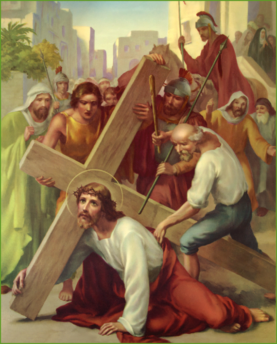 Third station for stations of the cross