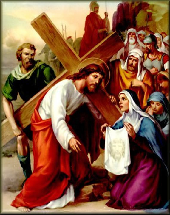 sixth station for stations of the cross